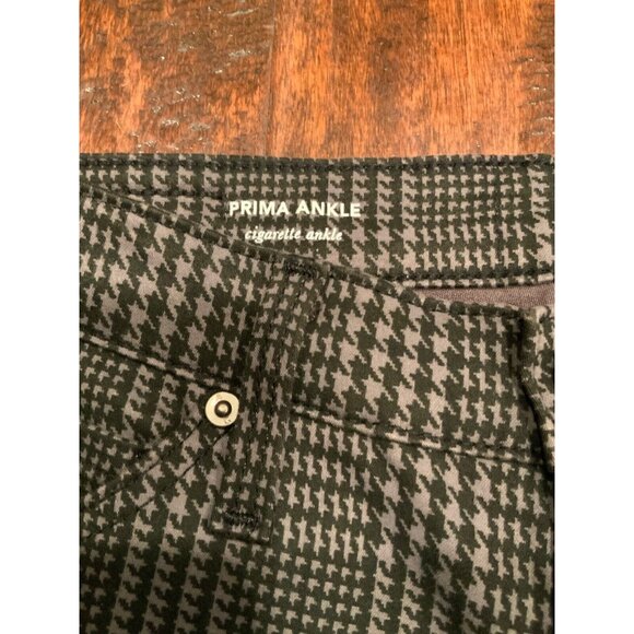 AG Adriano Goldschmied Black & Gray Houndstooth Cigarette Ankle Pant, Sz 24, NWT - Picture 4 of 9